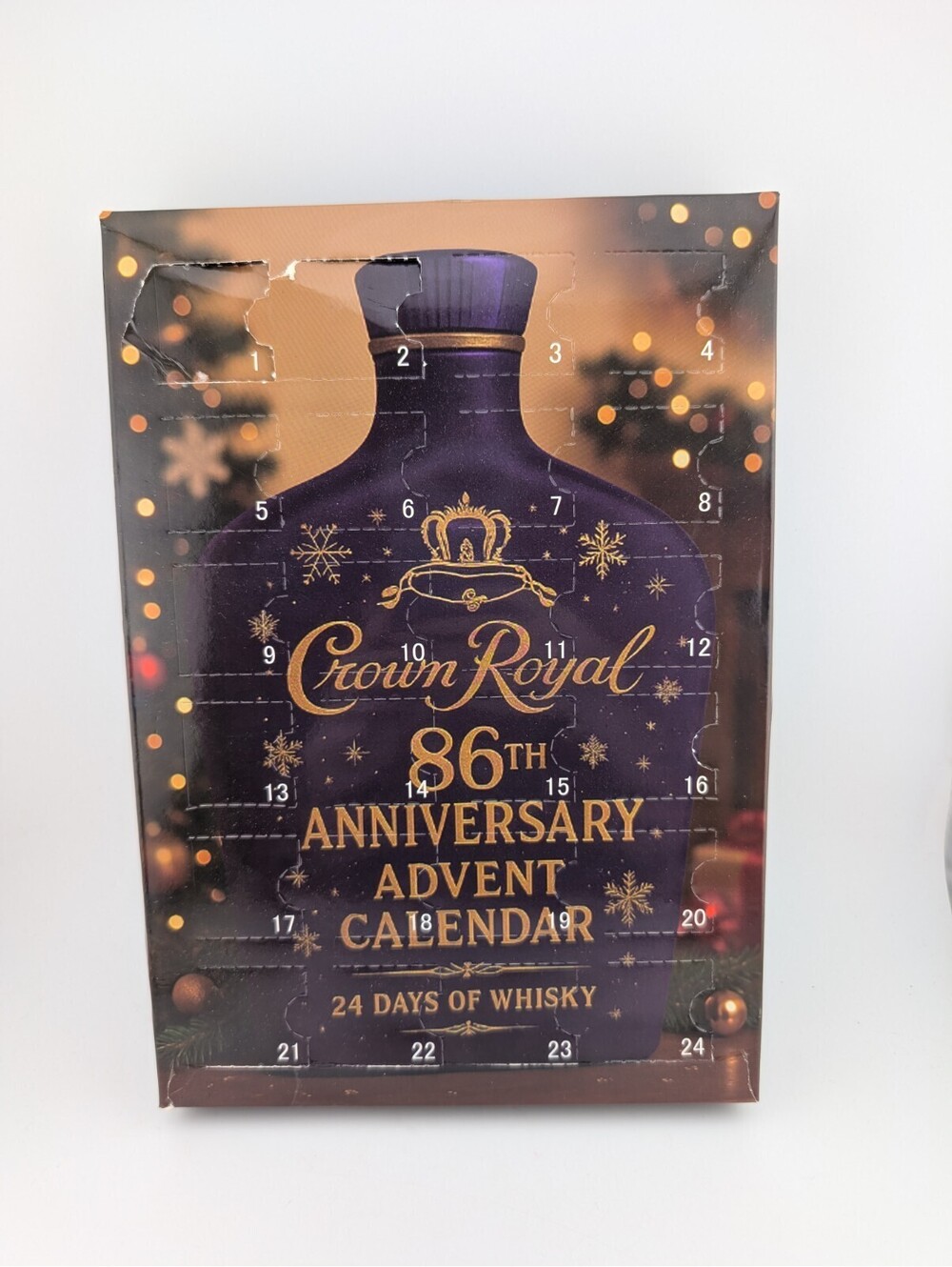 Crown Royal Advent Calendar 24 Days Of Whisky Mini Ornaments 86th Anniversary